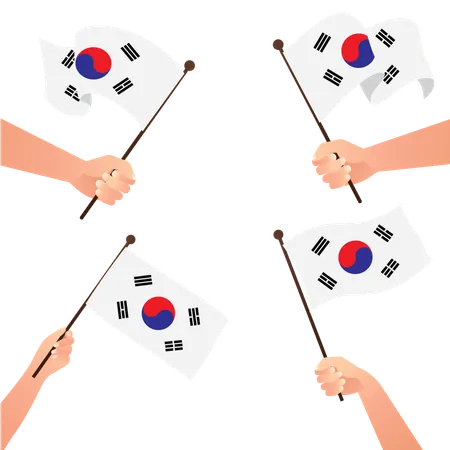 National flag of south korea  Illustration