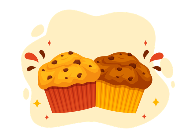 National Muffin Day  일러스트레이션