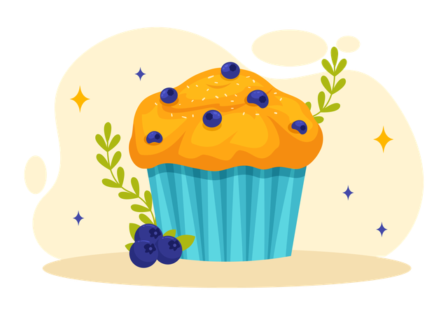 National Muffin Day  일러스트레이션