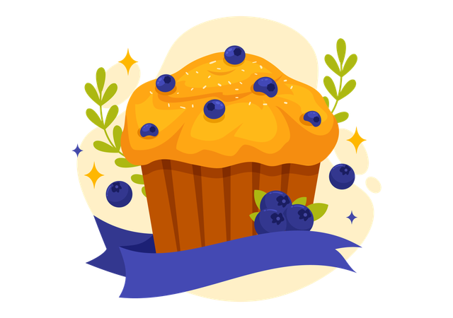 National Muffin Day  일러스트레이션