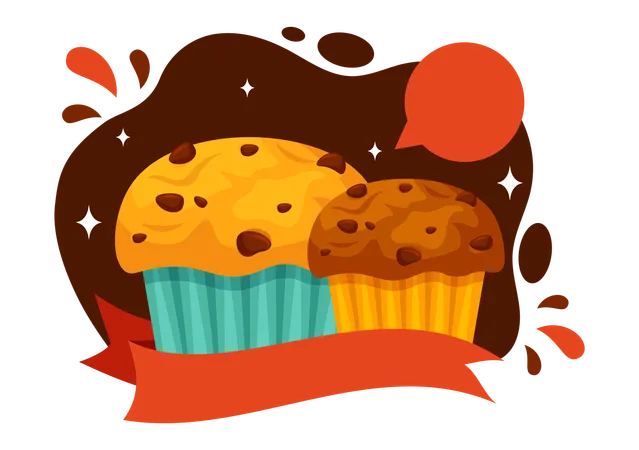 National Muffin Day  일러스트레이션