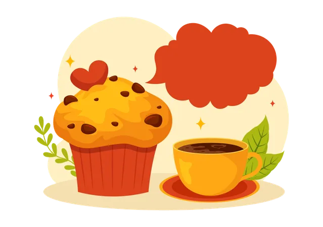 National Muffin Day  일러스트레이션