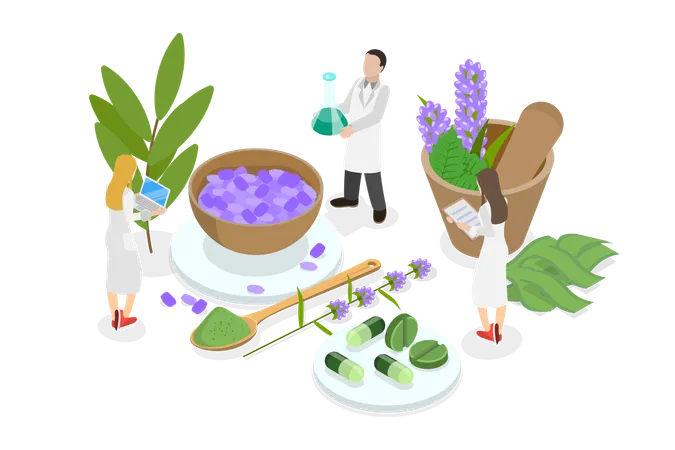 Natural Healing  Illustration