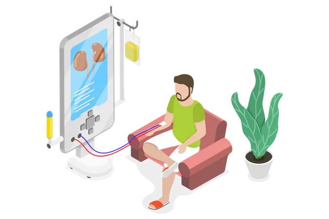 Purification et transfusion de sang  Illustration