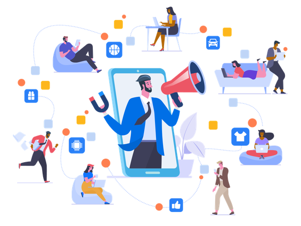 Network marketing  Illustration