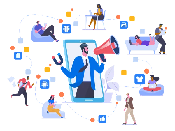 Network marketing  Illustration