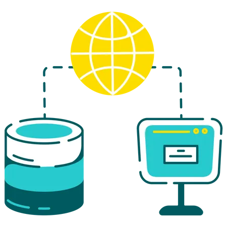 Netzwerk-Kommunikation  Illustration