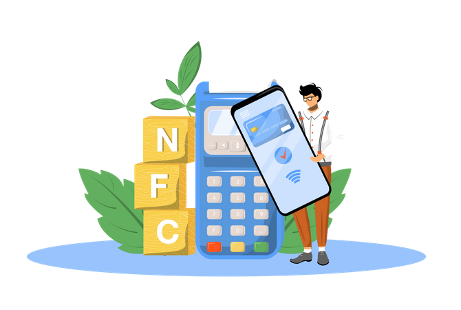 Pagamento nfc  Ilustração