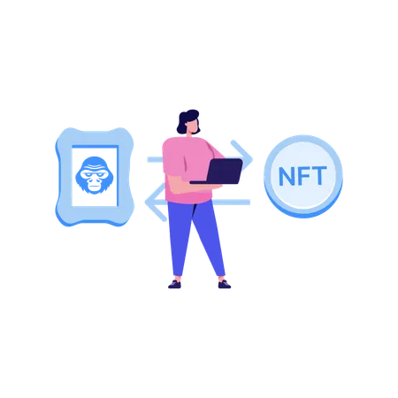 Nft Exchange  Illustration