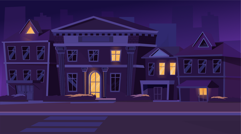 Night Street  Illustration