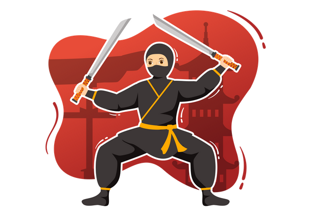 Ninja-Training  Illustration