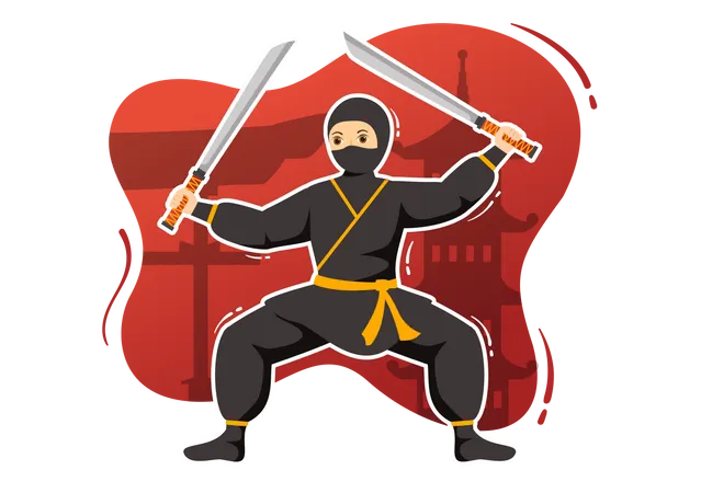 Ninja-Training  Illustration