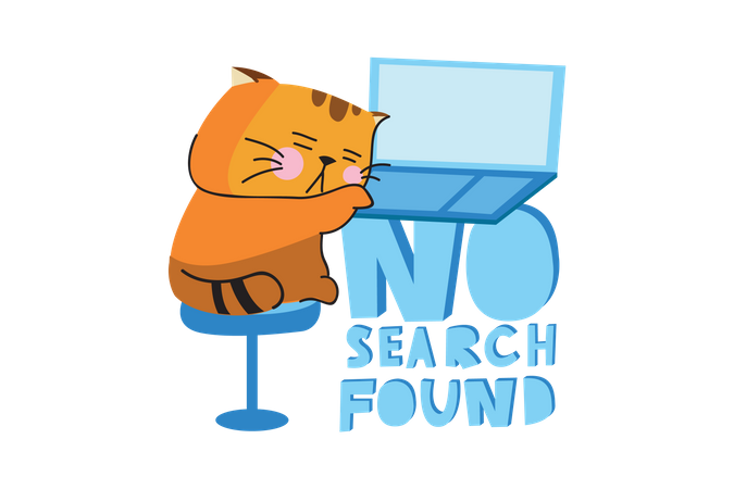 No Search Found  Illustration