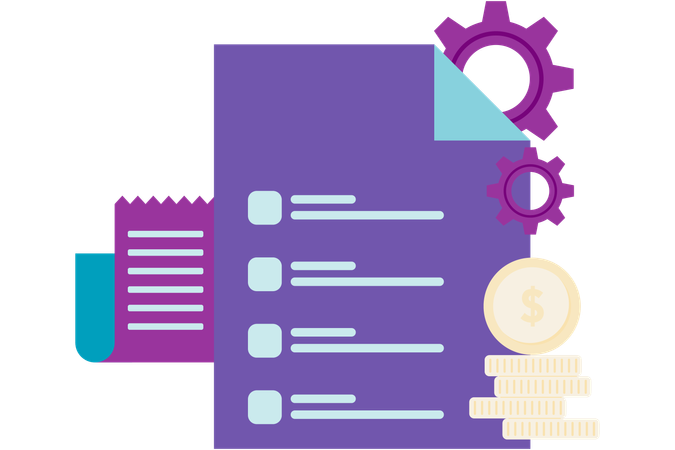 Notas do plano financeiro  Ilustração