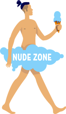 Nudist  일러스트레이션