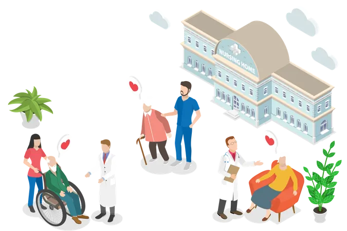 Nursing Home  Illustration