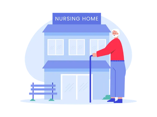 Nursing Home  Illustration