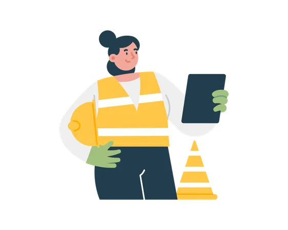 Occupational safety and health inspection  Illustration