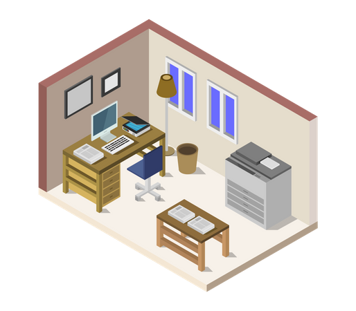 Office Room  イラスト