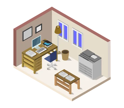 Office Room  イラスト