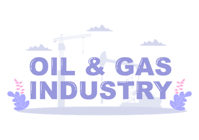 Oil Gas Fuel Industry  Illustration