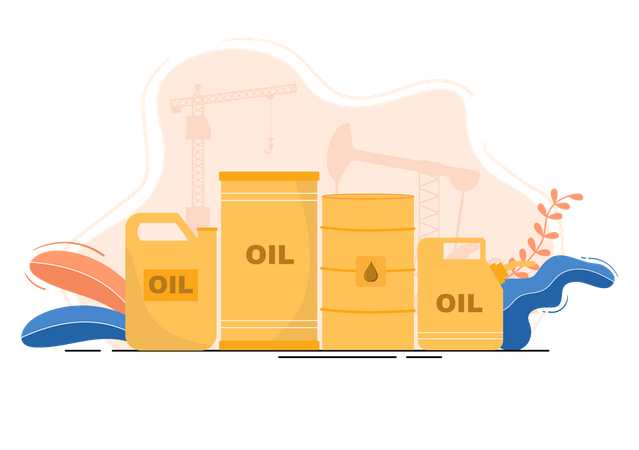 Oil Storage  Illustration