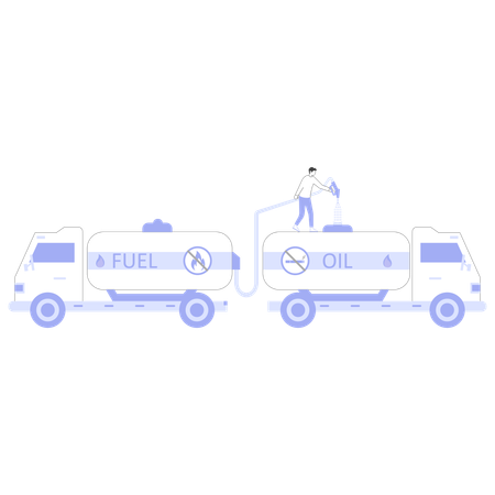 Oil Transport  Illustration