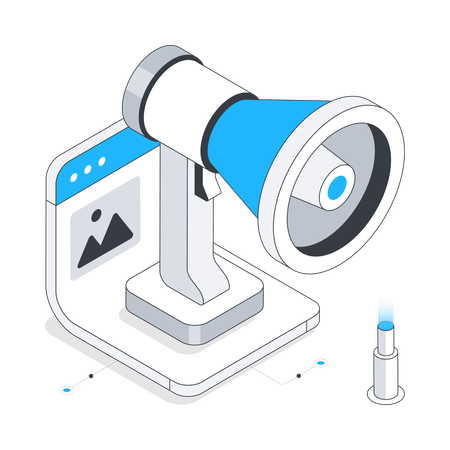 Online Cctv technology  Illustration