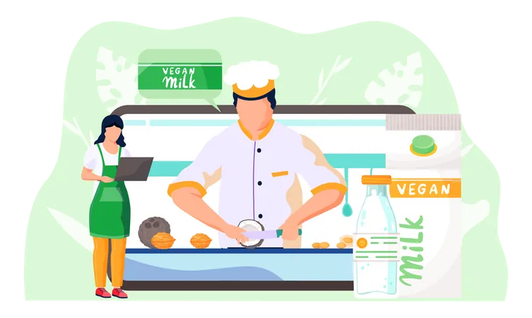 Online culinary video channel  Illustration