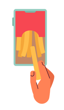 Online food order  Illustration