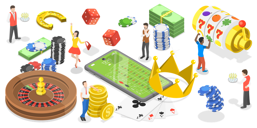 Online gambling  Illustration