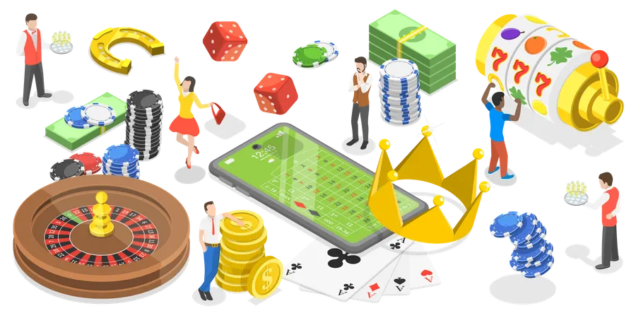 Online gambling  Illustration