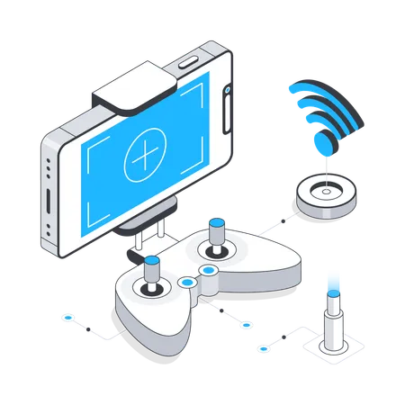 Online Game Technology  Illustration