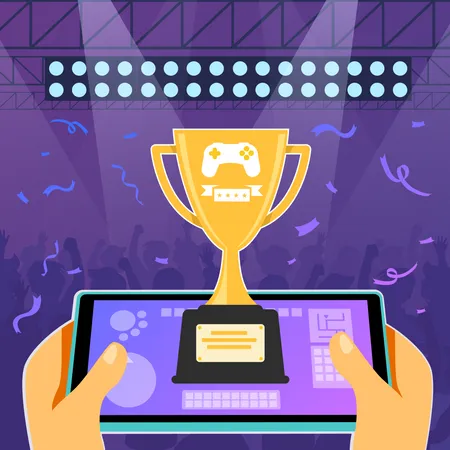 Online gaming competition  Illustration