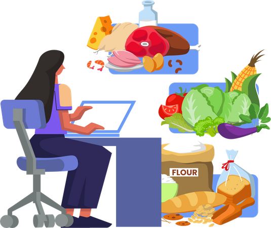 Online nutrition workshop  Illustration