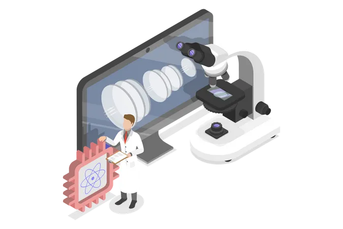 Online Ophthalmology  Illustration