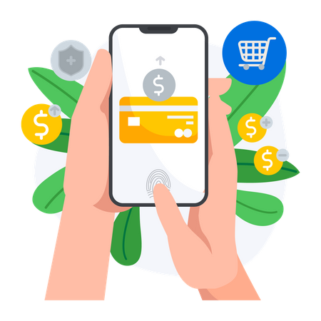 Online Payment app  Illustration