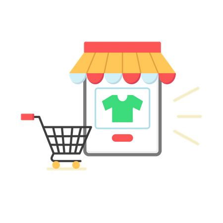 Online store  Illustration