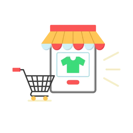 Online store  Illustration