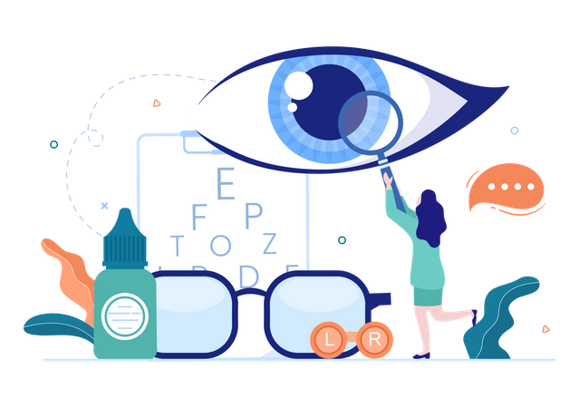 Ophthalmology Eyes  Illustration