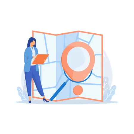 Order delivery tracking  Illustration