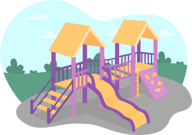 Outdoors playground  イラスト