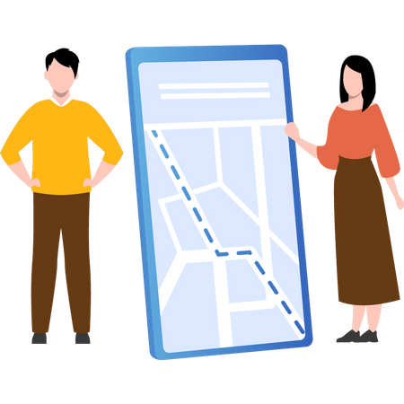 Package delivery tracking application  イラスト