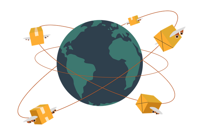 Package Tracking  イラスト