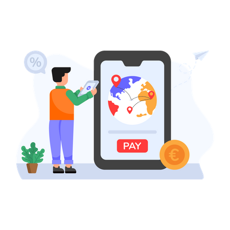 Paiement mobile  Illustration