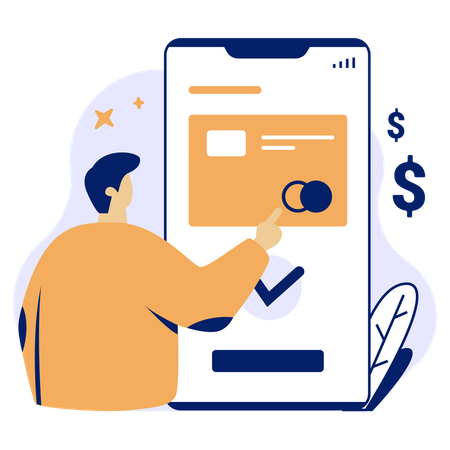 Paiement mobile  Illustration