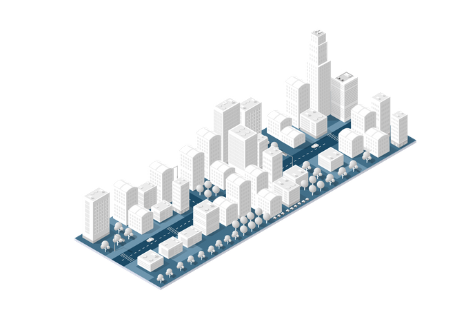 Paisagem urbana  Ilustração