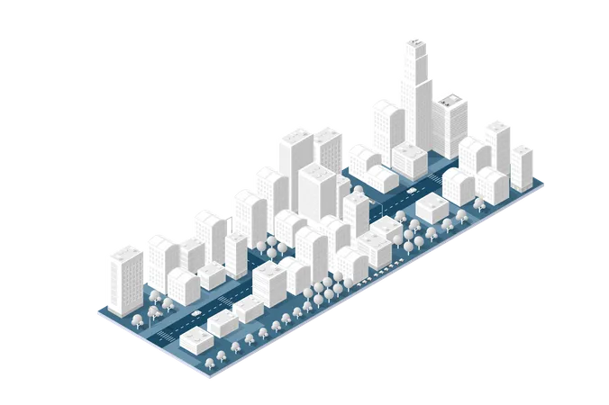 Paisagem urbana  Ilustração