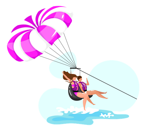 Parasailing  Ilustración