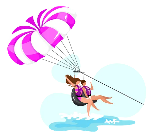 Parasailing  Ilustración